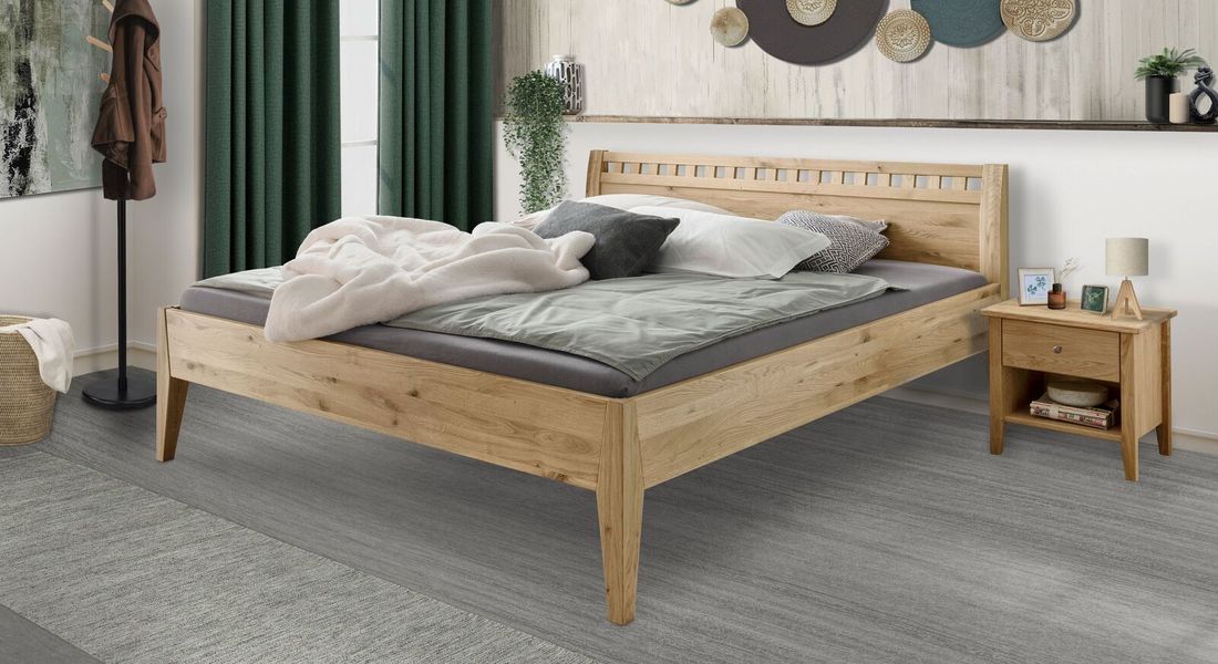 Nachttisch Liran Wildeiche Massivholz H 47cm