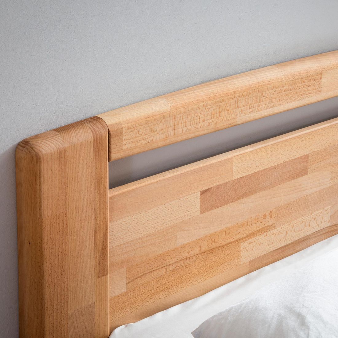 Seniorenbett Luise Komfort Kernbuche Massivholz