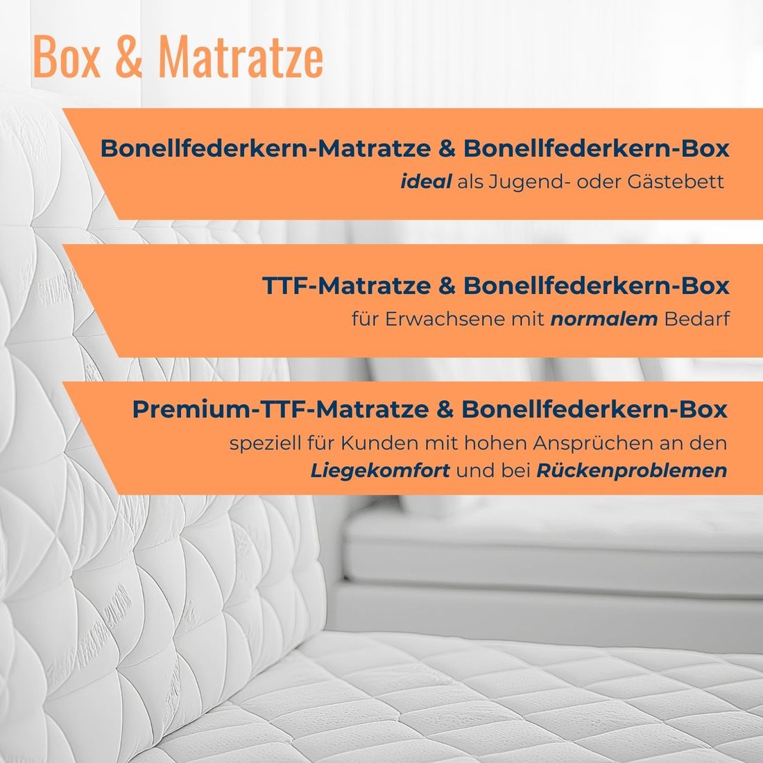 HOMELIV. Boxspringbett Zibo Webstoff