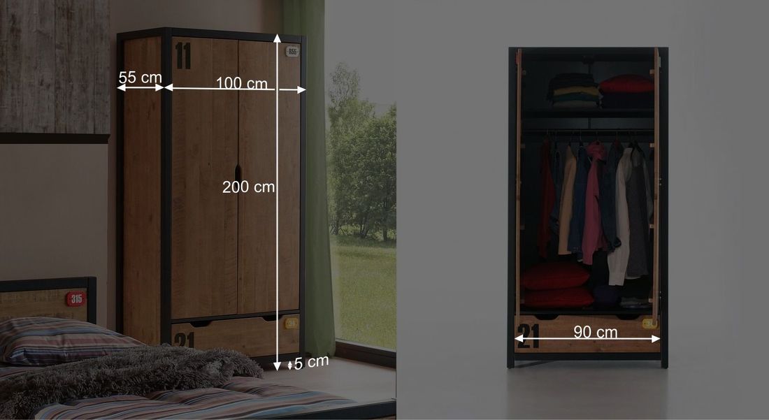 Funktions-Kleiderschrank Beli