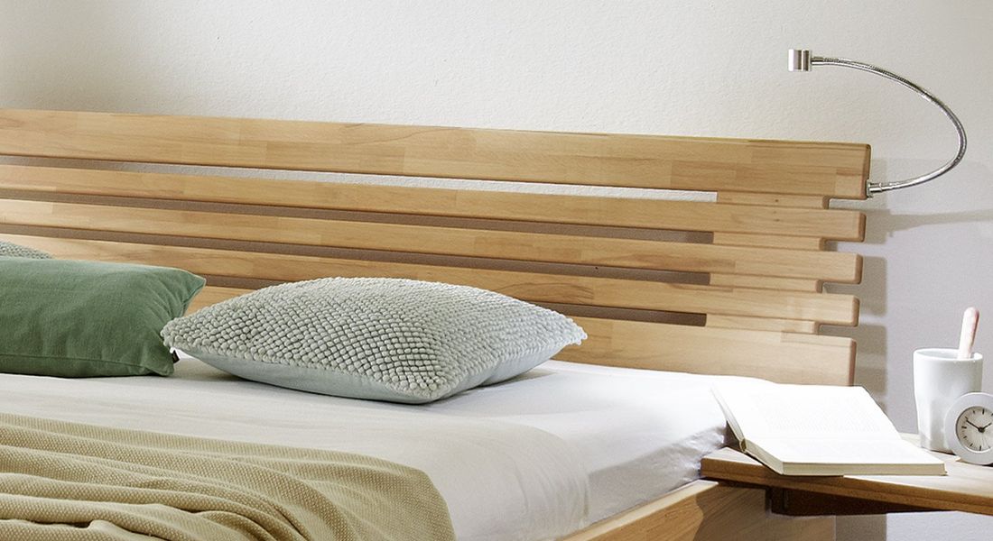 Bett Marmore Buche Massivholz