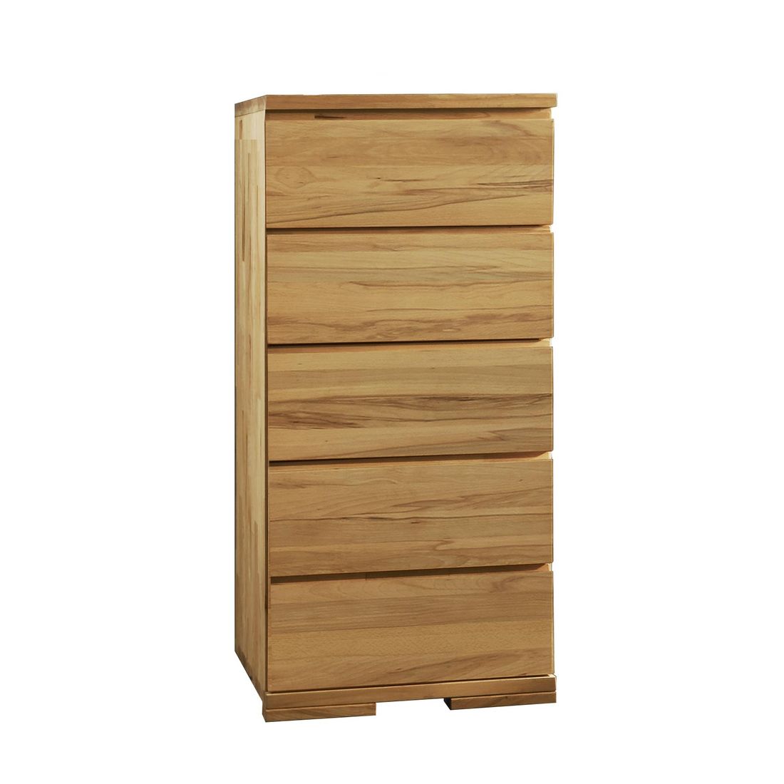 Hochkommode Andalucia Variante 2 Kernbuche/Wildeiche Massivholz mit Schubladen
