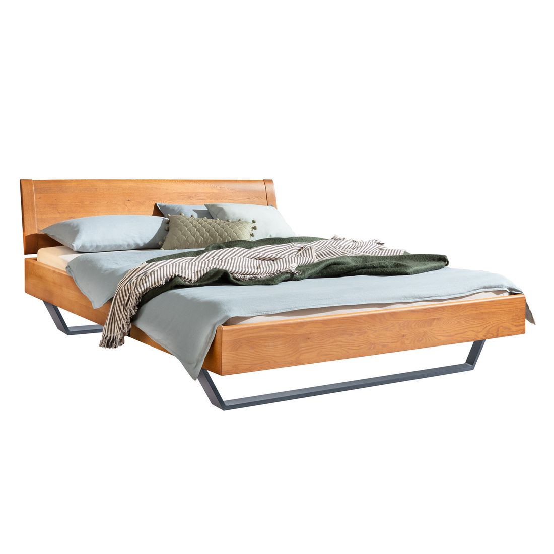 Bett Dunka Eiche Massivholz