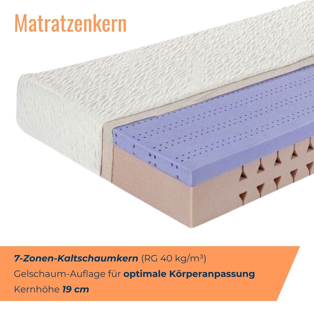 Gelschaum-Matratze CleverSleep Comfort