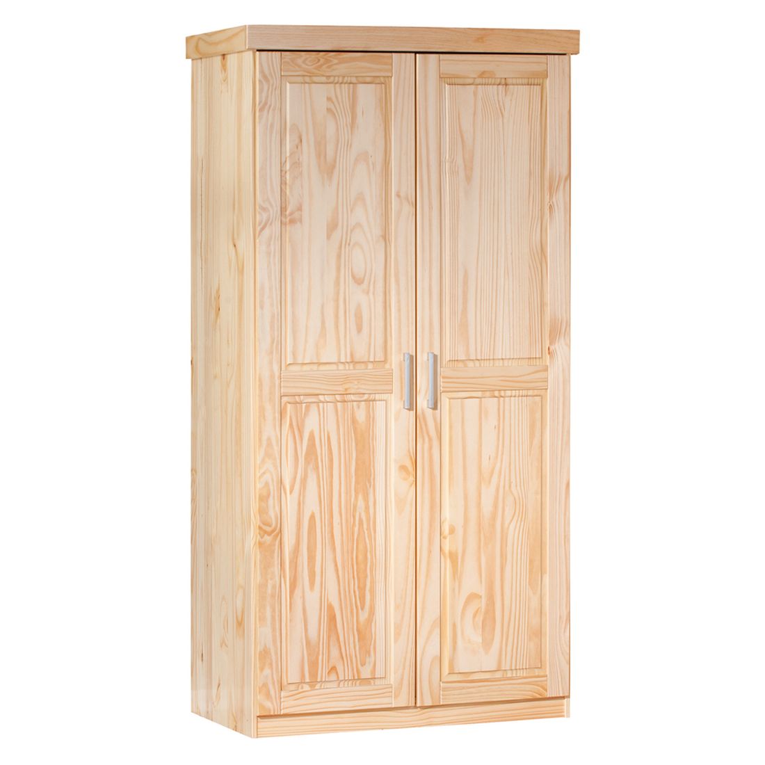Drehtüren-Kleiderschrank Ternitz Kiefer Massivholz