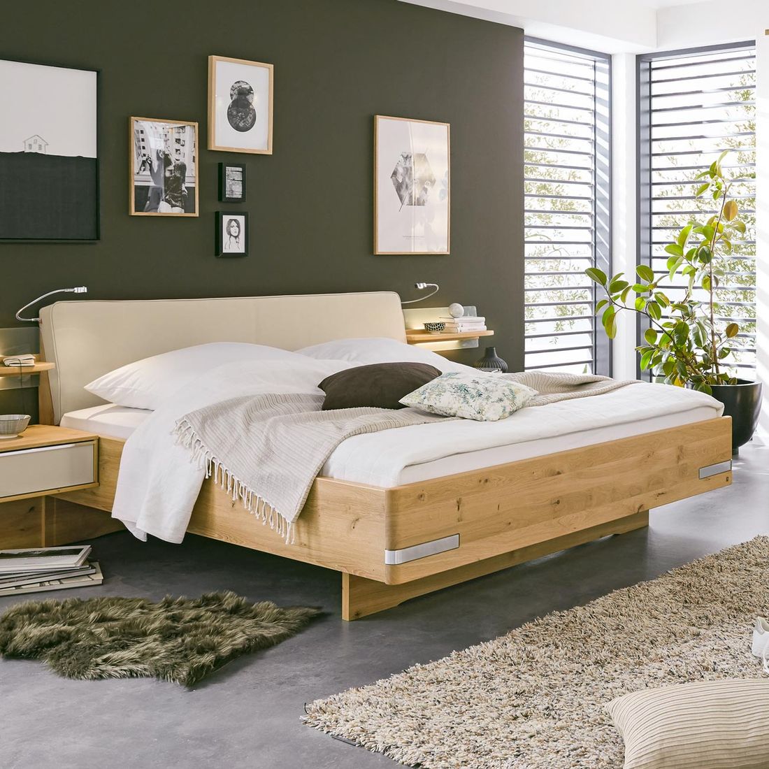 Musterring Bett Savona 2.0 Komfort Eiche teilmassiv