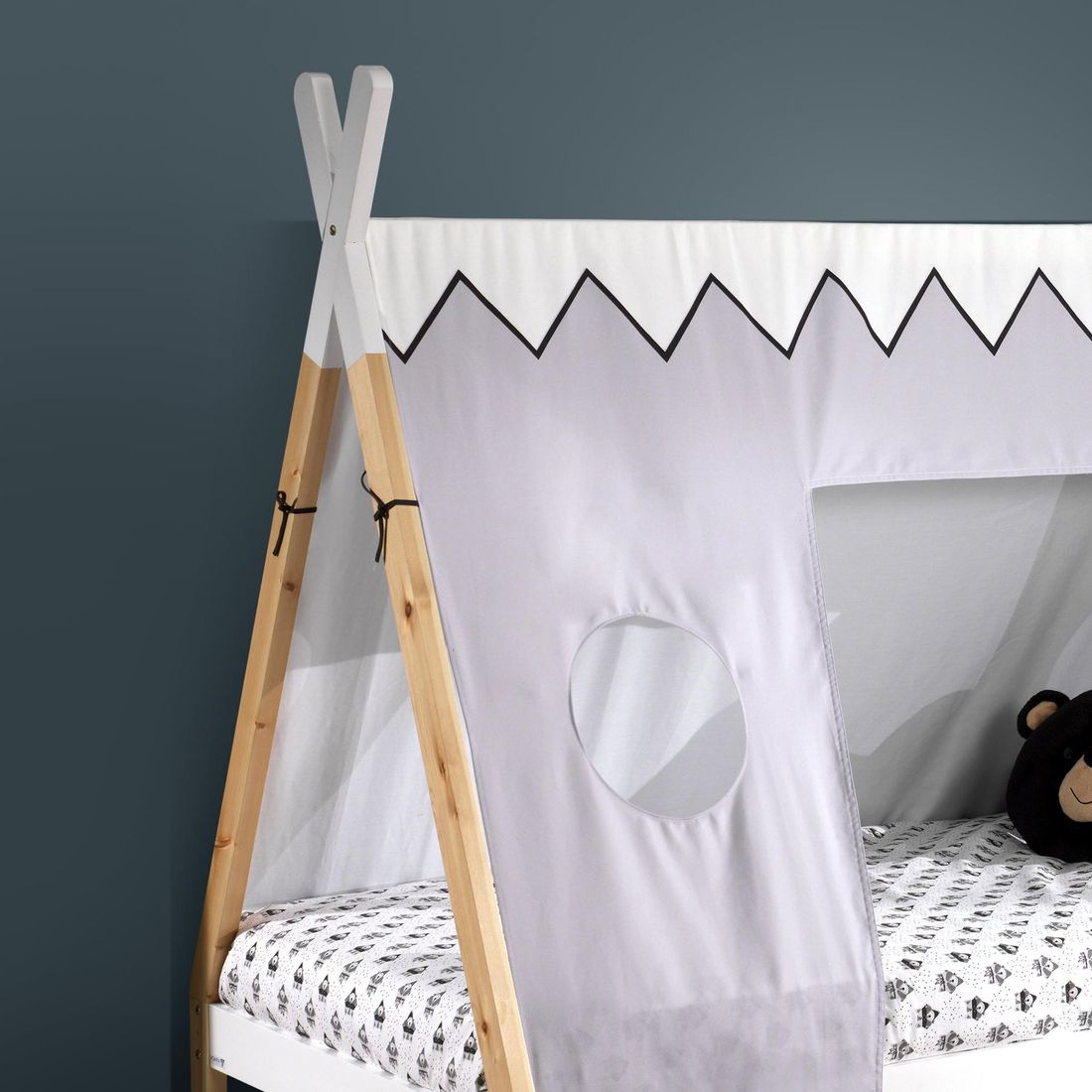 Bett Kids Delight Tipi Kiefer Massivholz mit Lattenrost