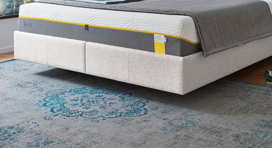 Tempur Polsterbett Classic Komfort Webstoff mit Kopfteil Shape