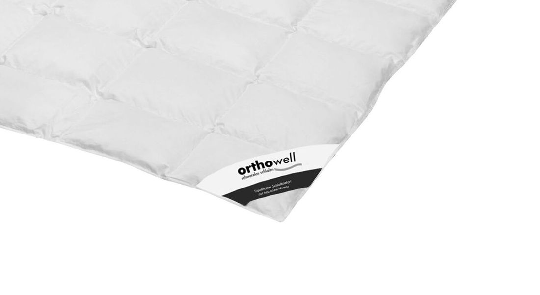 Daunen-Bettdecke orthowell Superior extra leicht
