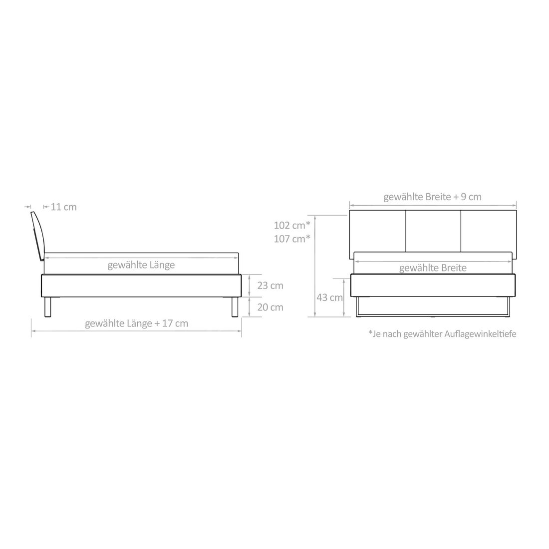 Boxspringbett Olanda Wildeiche Massivholz