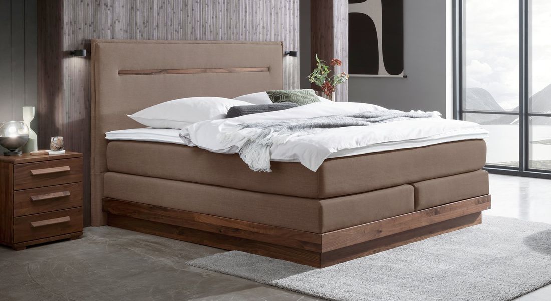 Hasena Boxspringbett Elegant mit Kopfteil Zoe