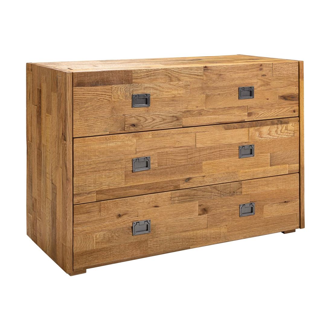 Kommode Olizar Eiche Massivholz mit Schubladen