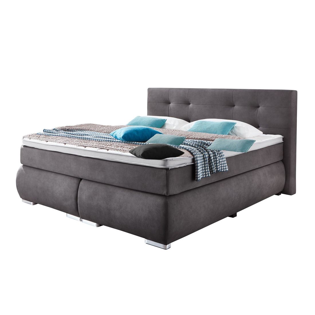 Boxspringbett Revelin Strukturstoff 180x200cm