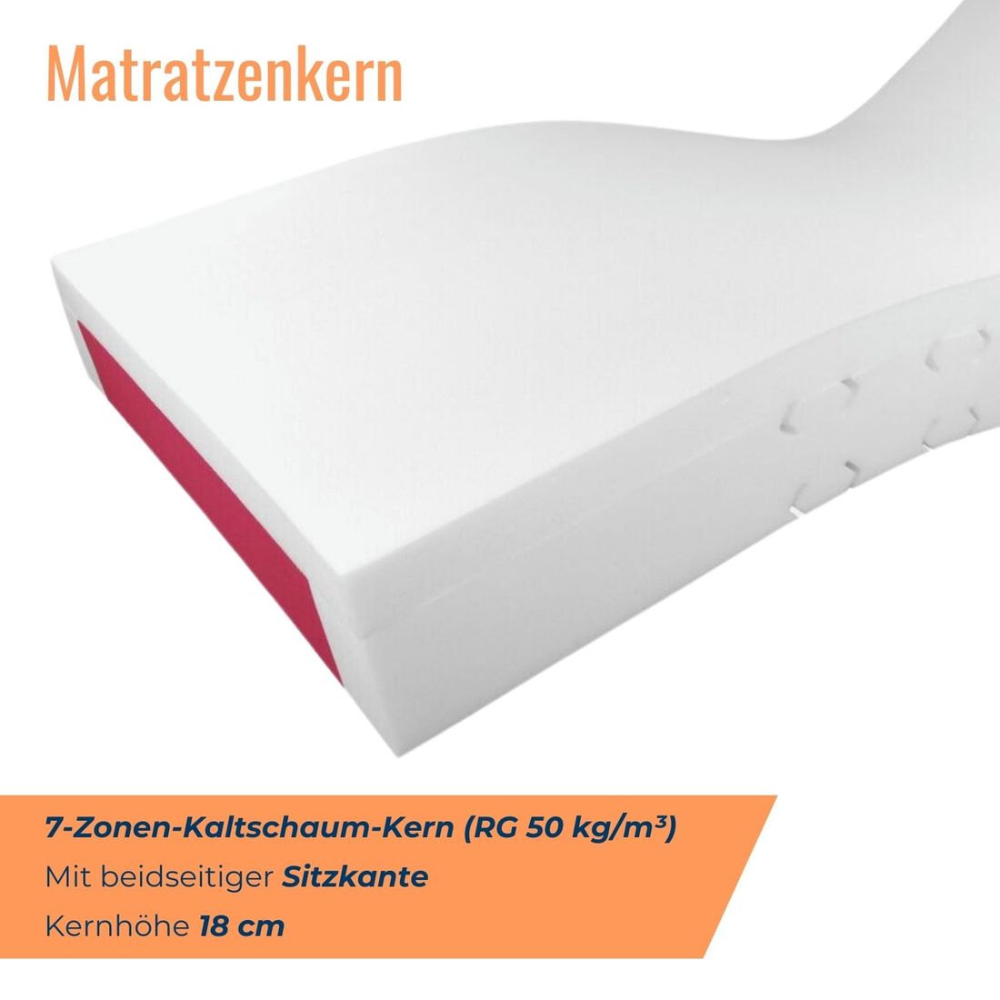 Kaltschaum-Matratze orthowell strong XXXL
