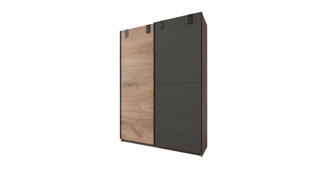 Schwebetüren-Kleiderschrank Nolan Eiche Dekor