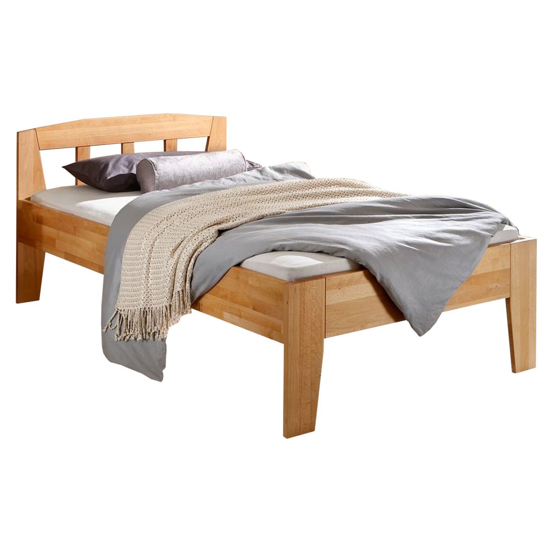 Bett Tessin Komfort Kernbuche Massivholz