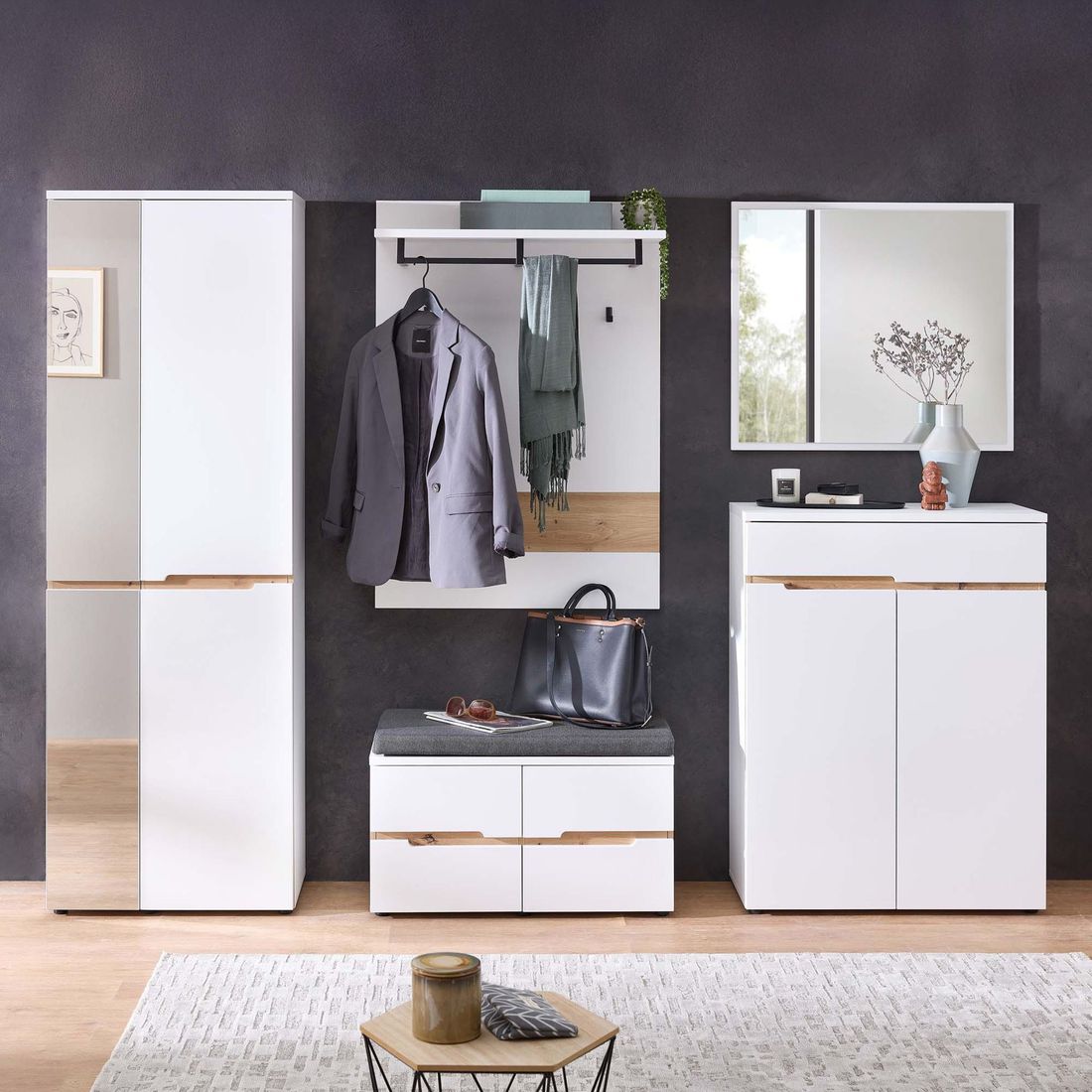 Innostyle Memphis Garderobenschrank 65x38x192cm