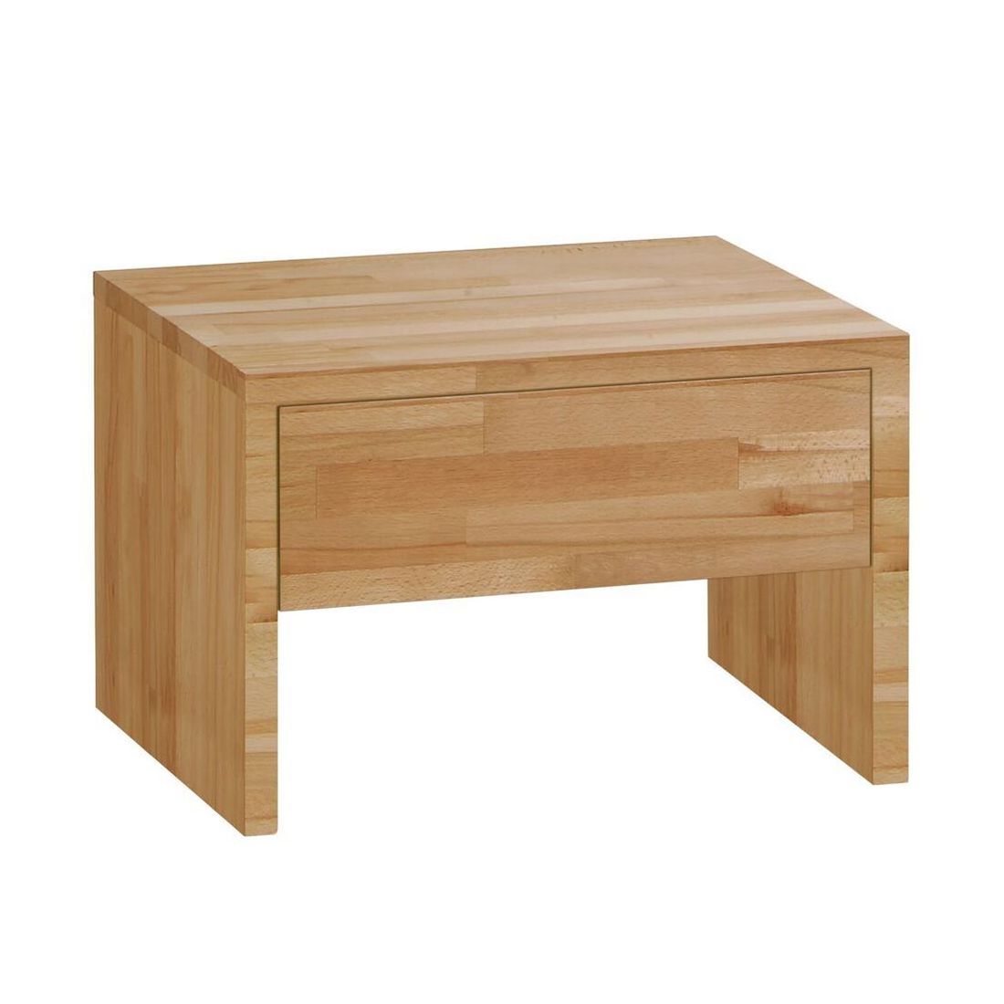 Nachttisch Louvera Kernbuche Massivholz H 35 cm