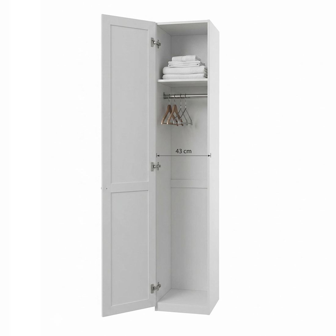Drehtüren-Kleiderschrank Alvito mit Spiegel
