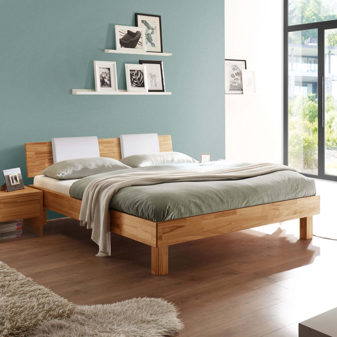 Bett Varion Kernbuche Massivholz