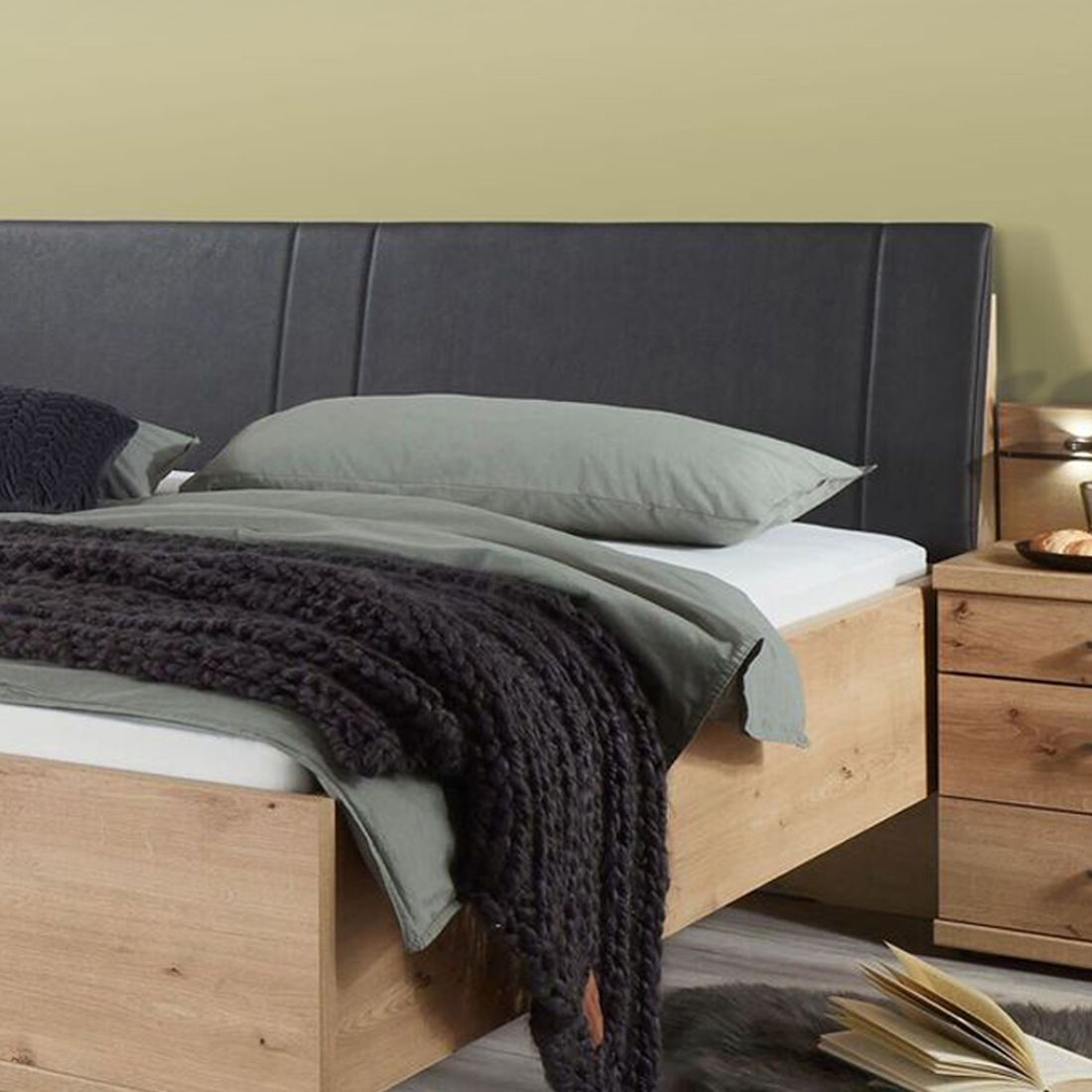 Bett Lothas Komfort Eiche Dekor