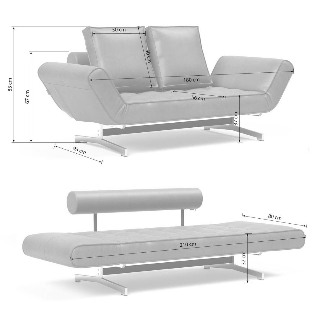 Schlafsofa Judy Kunstleder
