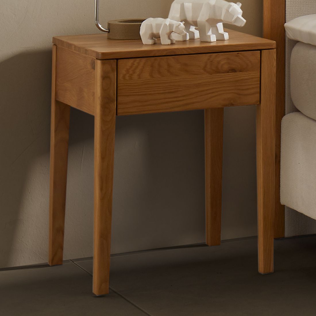 Nachttisch Denar Wildeiche Massivholz H 58cm
