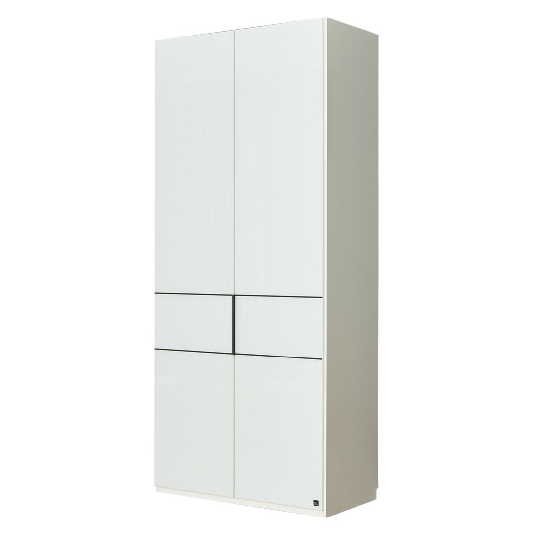 Interliving Drehtüren-Kleiderschrank 1033 mit Glasfront