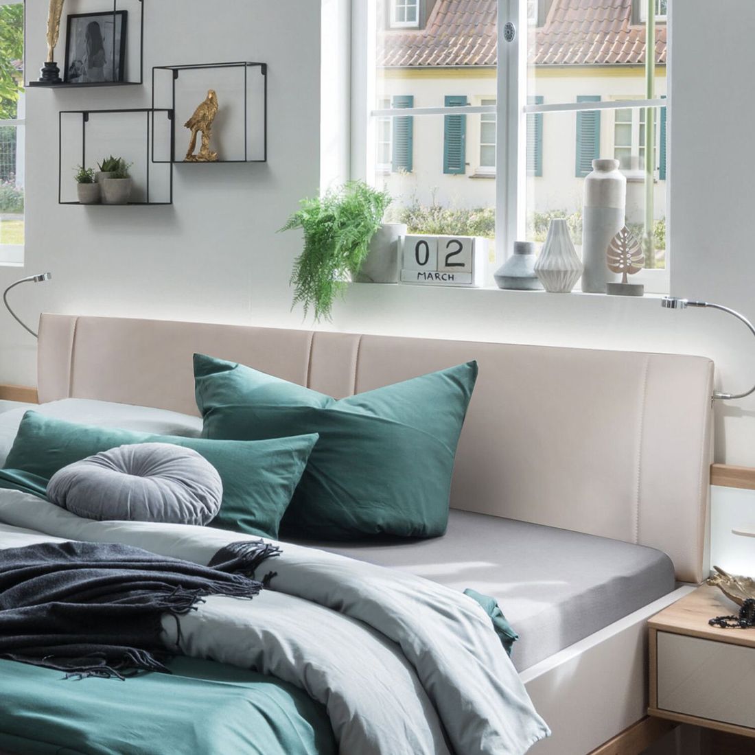 Bett Elanie Komfort Eiche Dekor