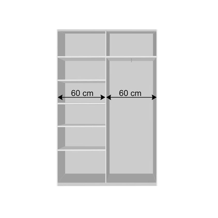 Schwebetüren-Kleiderschrank Nissa