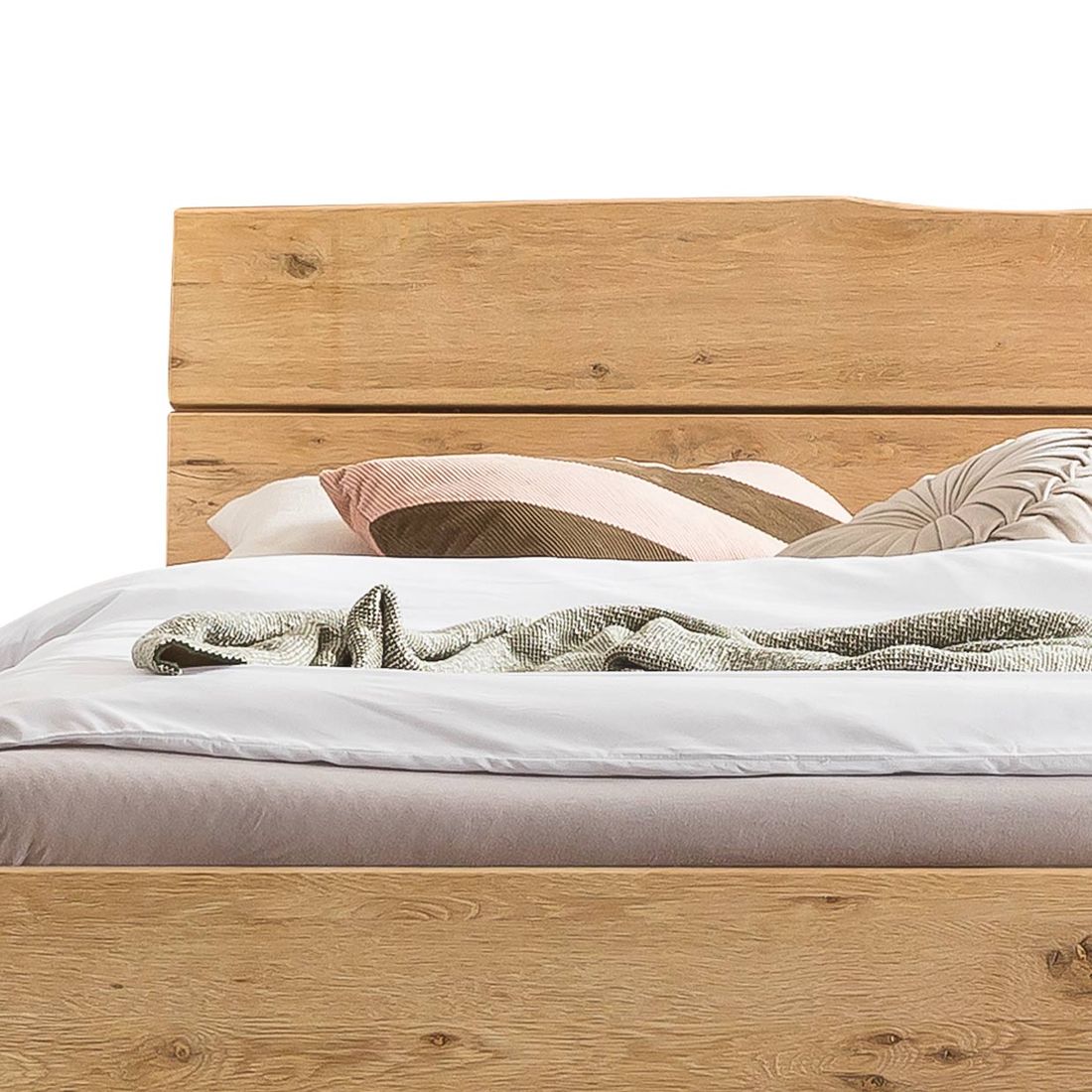 Bett Aurin Komfort Wildeiche Massivholz