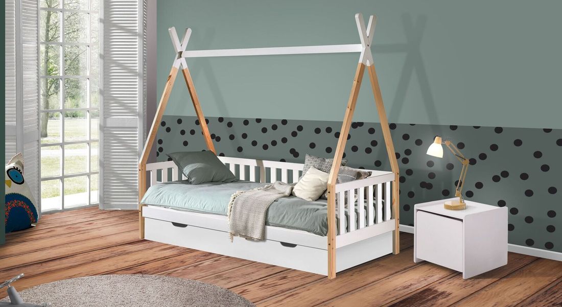 Kojen-Hausbett Kids Delight Kiefer Massivholz