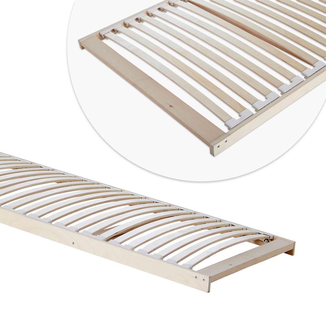 LIFETIME Eck-Etagenbett Original Kiefer Massivholz mit Lattenrost