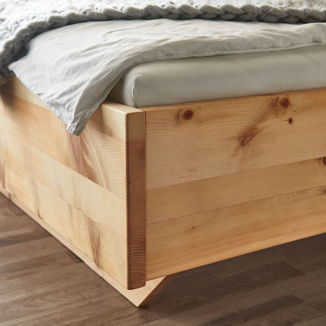 Bett Antelao Komfort Zirbe Massivholz