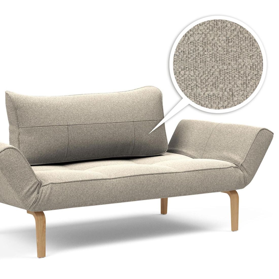 Schlafsofa Lescott Cord/Bouclé