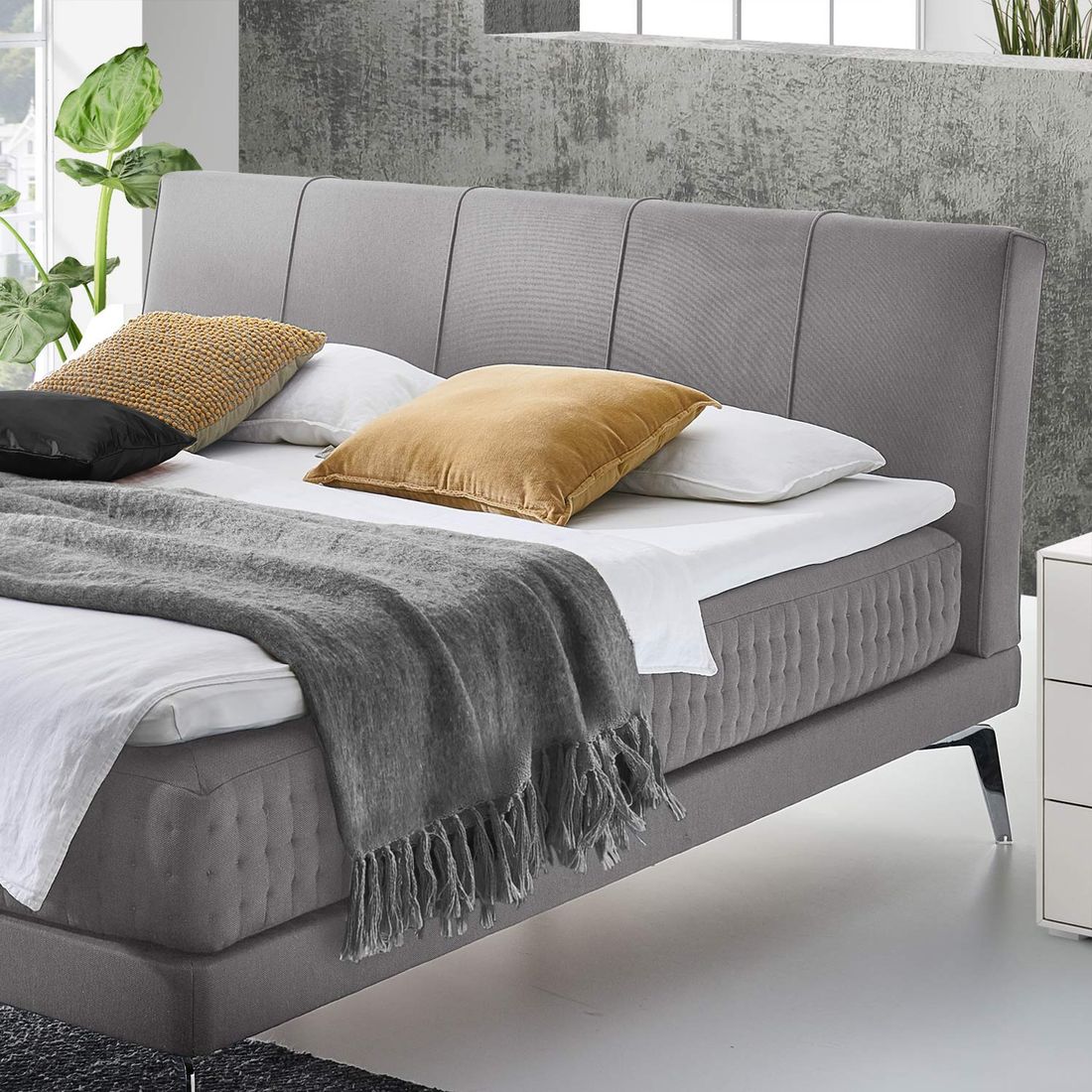 Boxspringbett Elipsa Webstoff