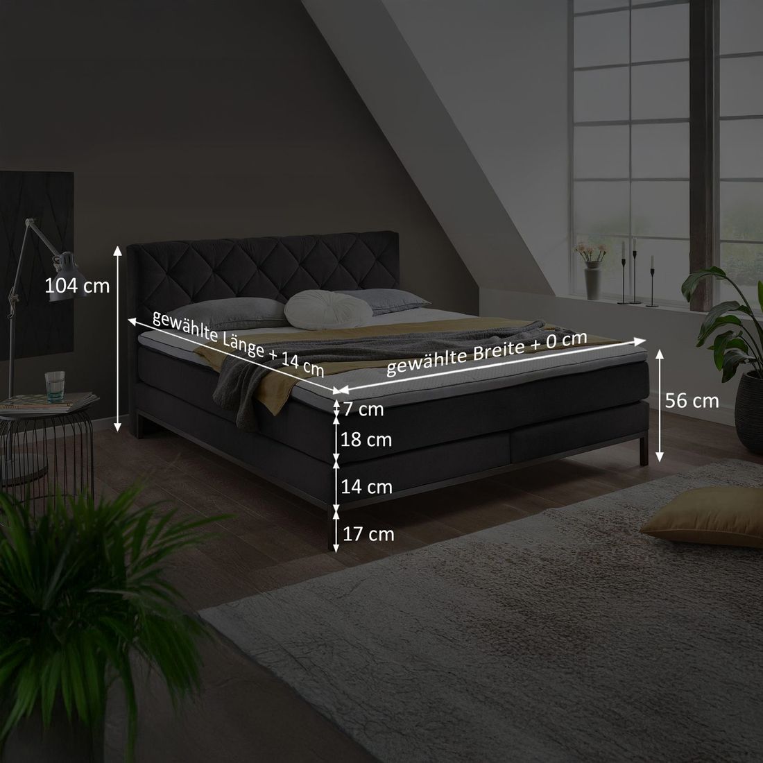 Boxspringbett Junis Kunstleder