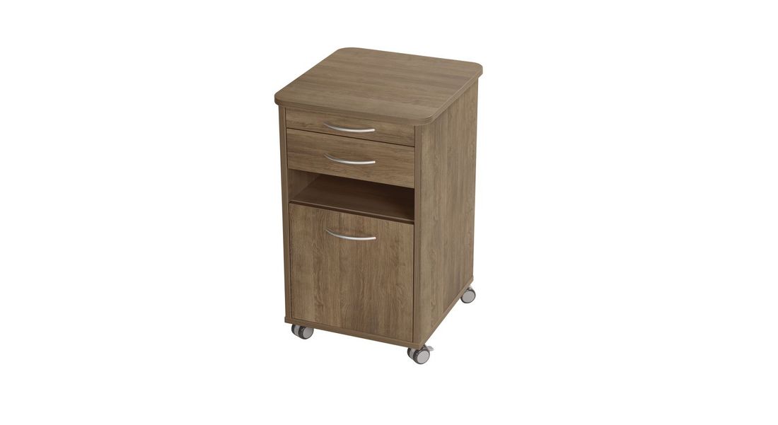 Nachttisch Usedom Eiche/Akazie Dekor H 65cm