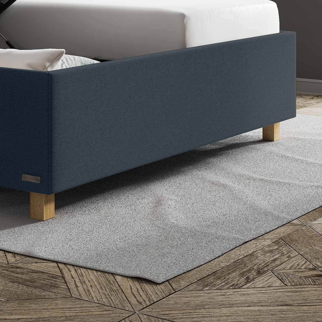 SCHLARAFFIA Polsterbett Medea Komfort Microvelours/Webstoff mit Bettkasten und Lattenrost