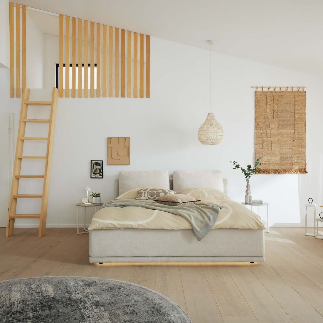 Musterring Polsterbett JustB! SC 200 Komfort Webstoff