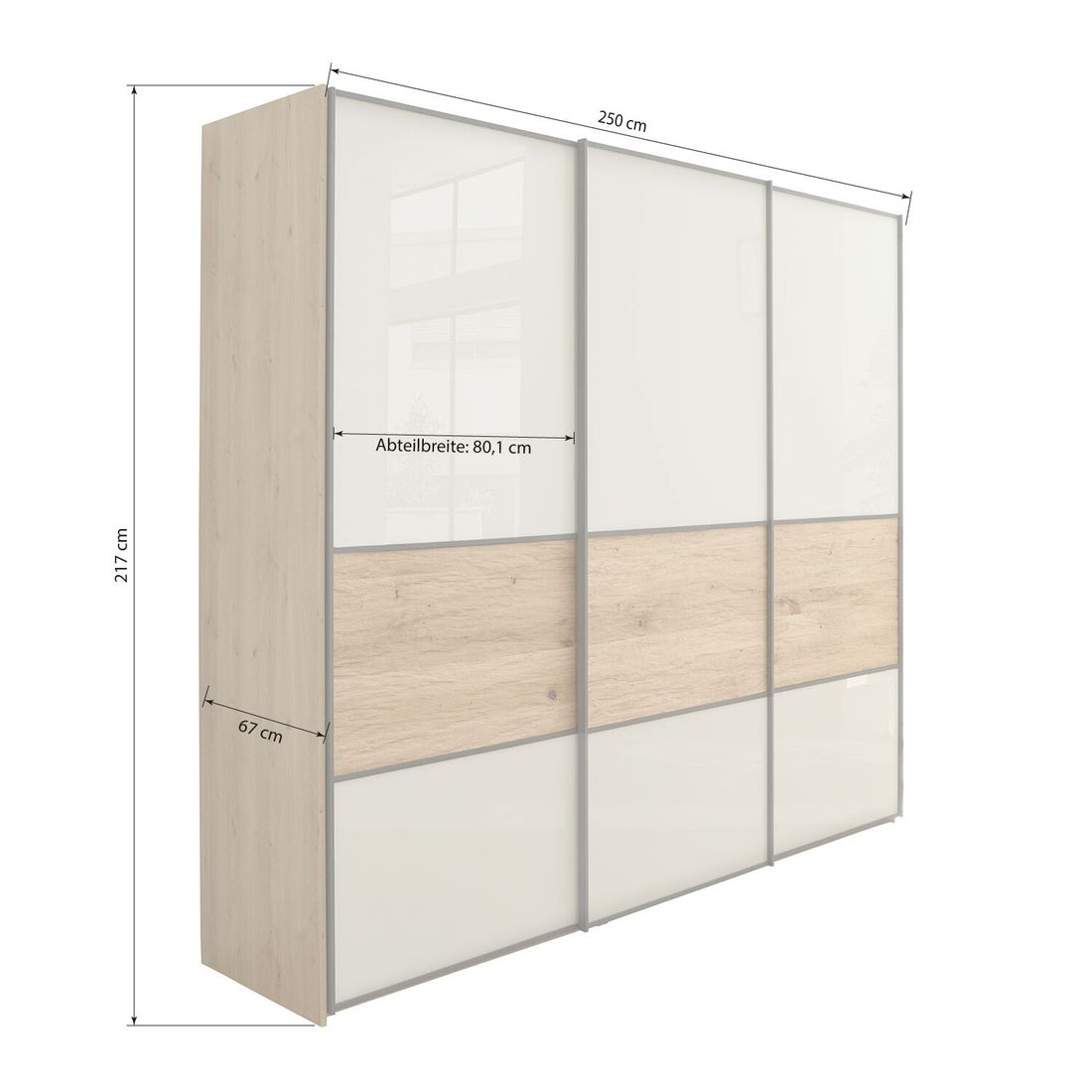 Interliving Schlafzimmer-Set 1027 Eiche teilmassiv