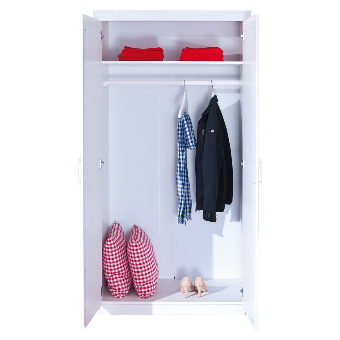 Drehtüren-Kleiderschrank Linz Kiefer Massivholz