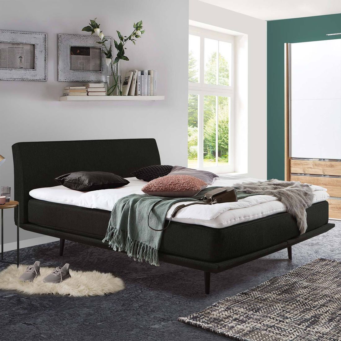 Boxspringbett Erendor Webstoff