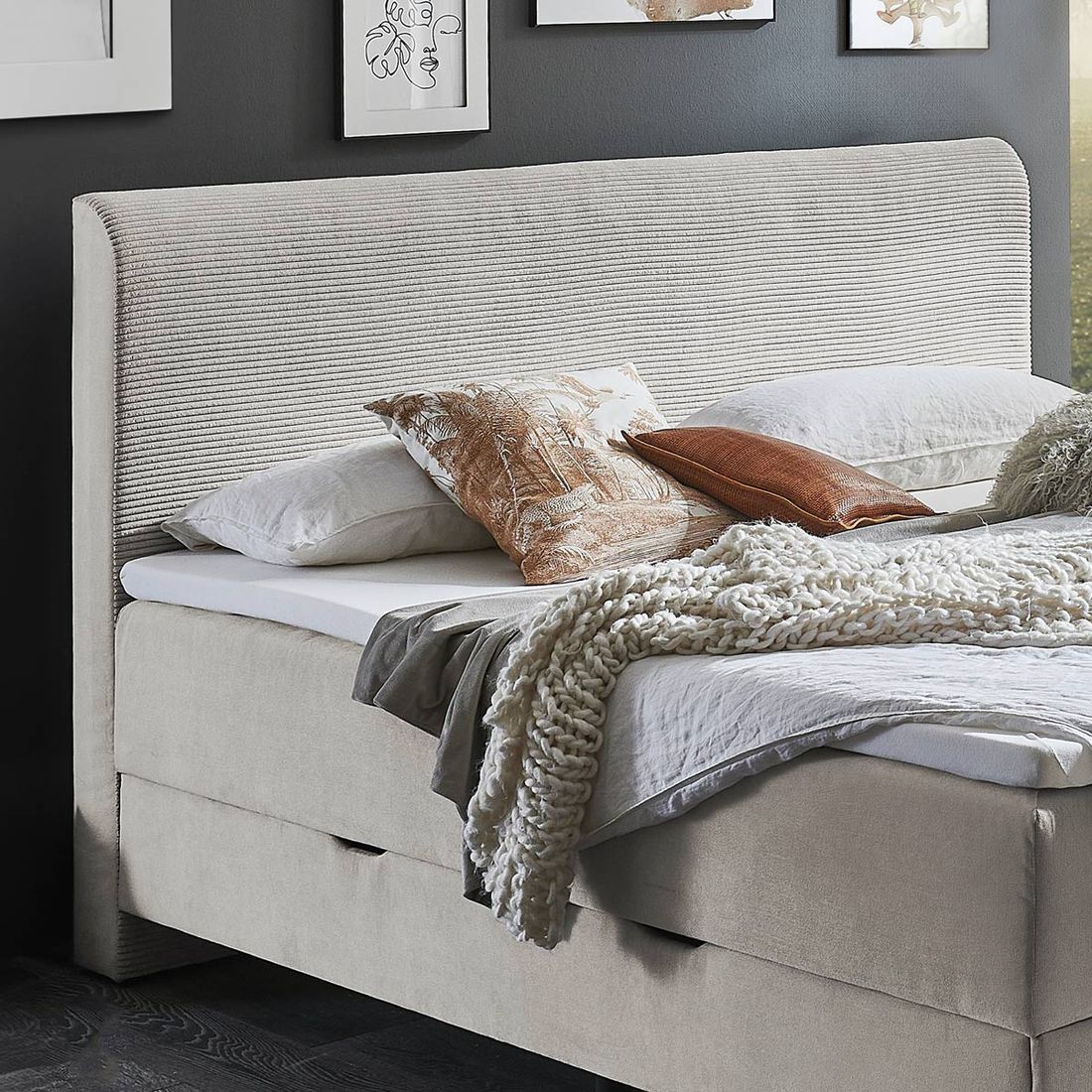 Bettkasten-Boxspringbett Ronnes
