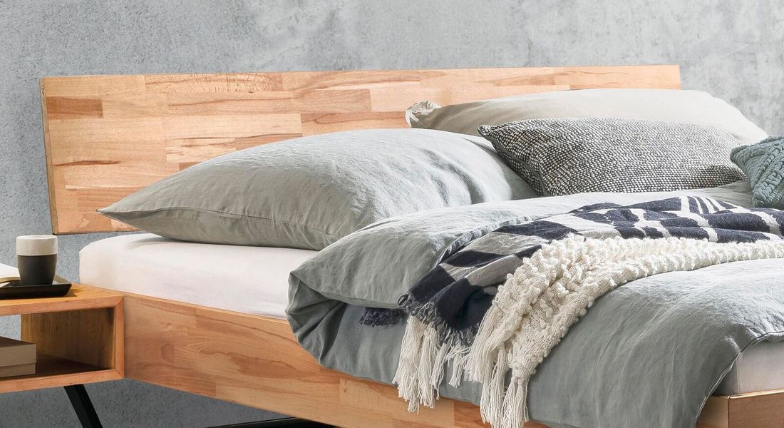 Bett Ekai Kernbuche Massivholz