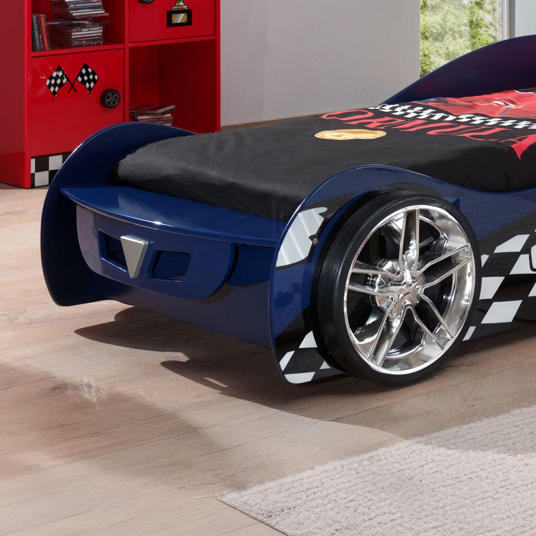 Autobett Hero blau mit Lattenrost