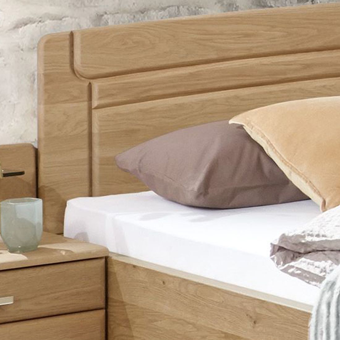 Seniorenbett Hazleton Komfort Eiche teilmassiv