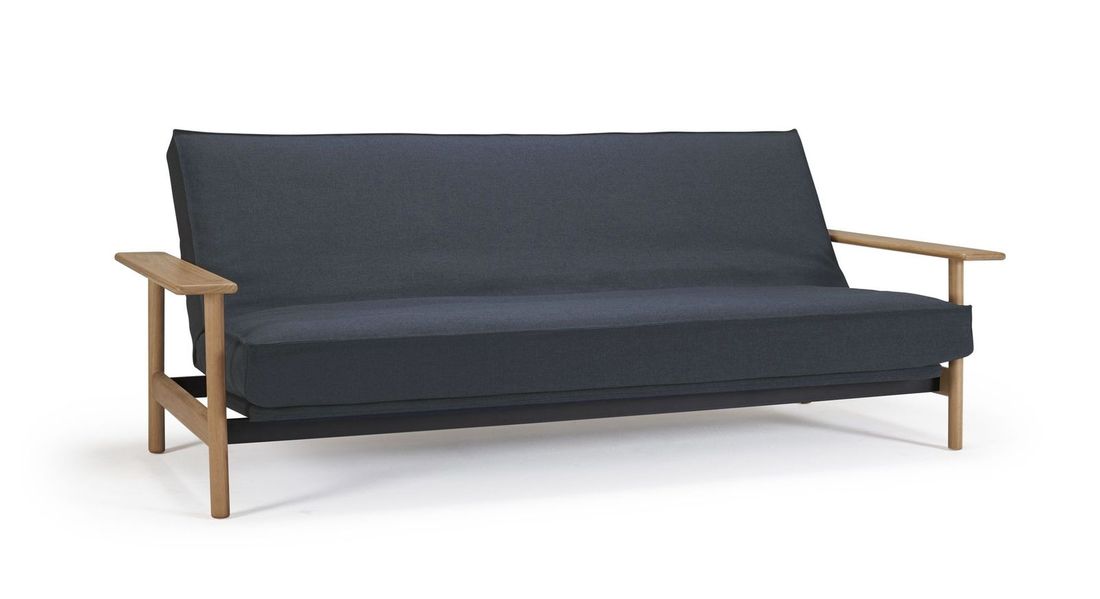 Schlafsofa Barrea Webstoff/Cord mit Lattenrost und Stauraum