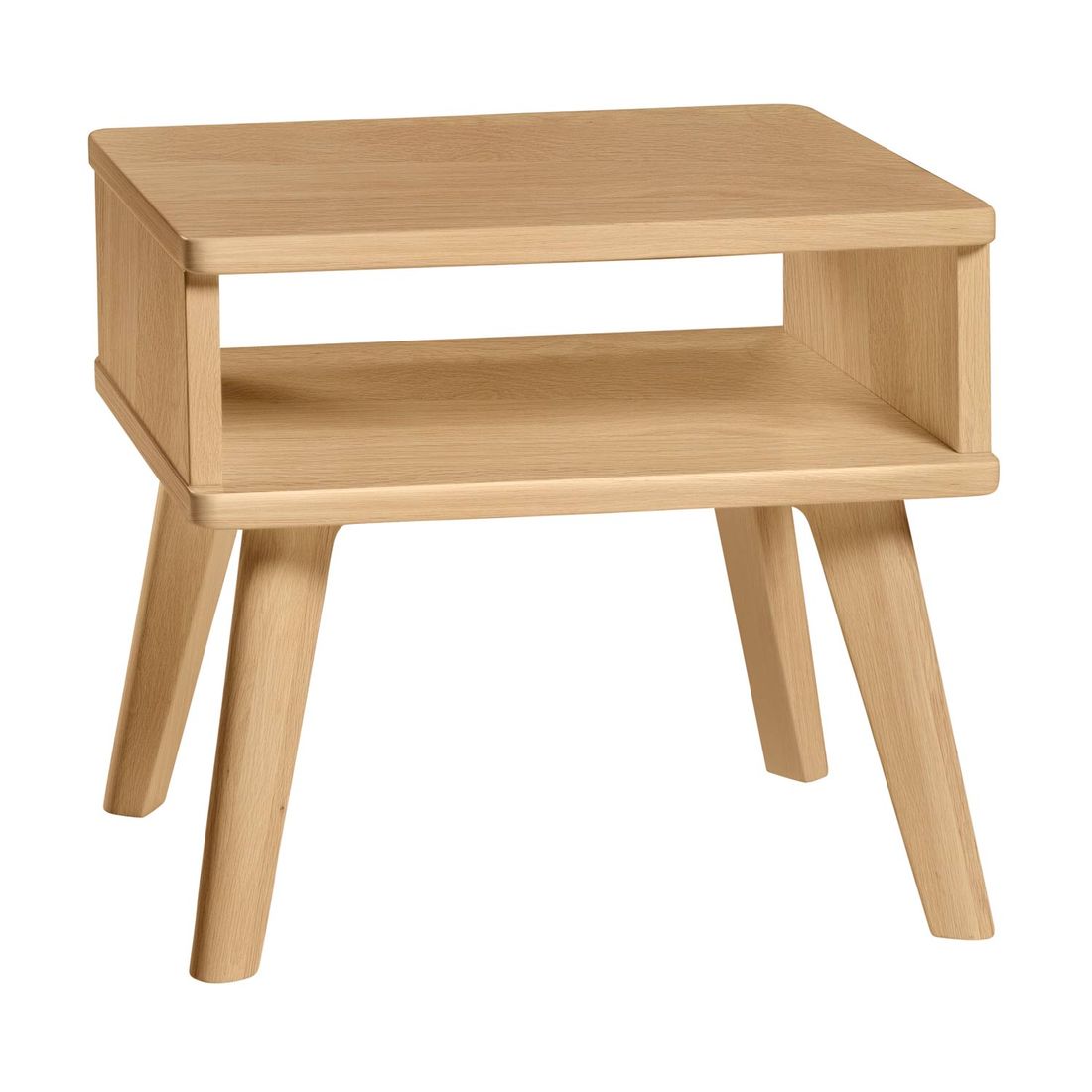 Nachttisch Talvi Eiche Massivholz H 42cm