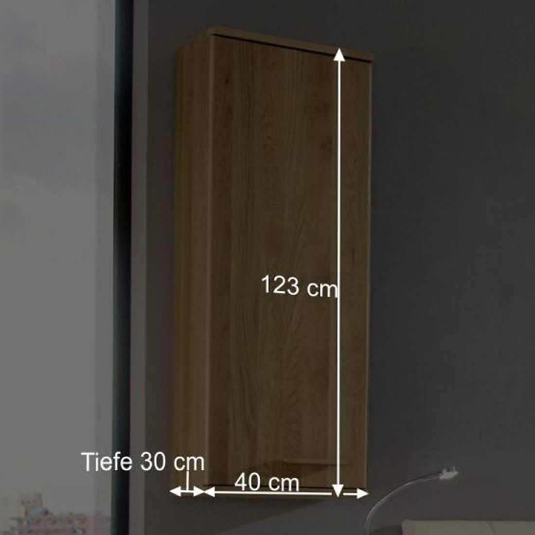 Hängeschrank Taras Eiche teilmassiv